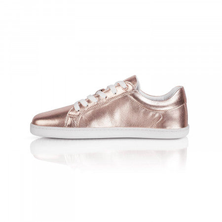 FEELIN Uni Rose Gold Leather barefoot sneakers
