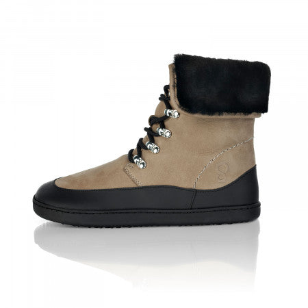 LYNX Taupe barefoot winter boots