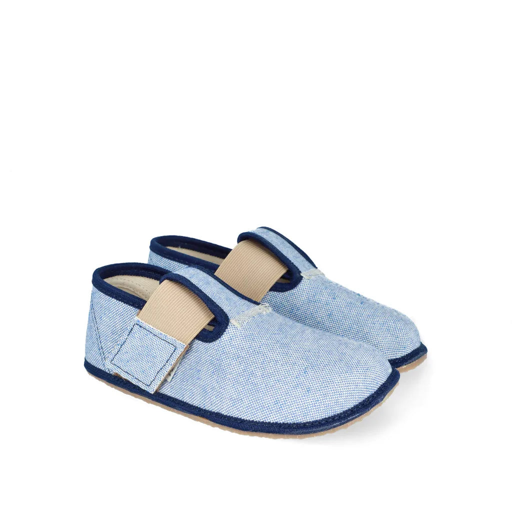 PEGRES SLIPPERS Textile Blue