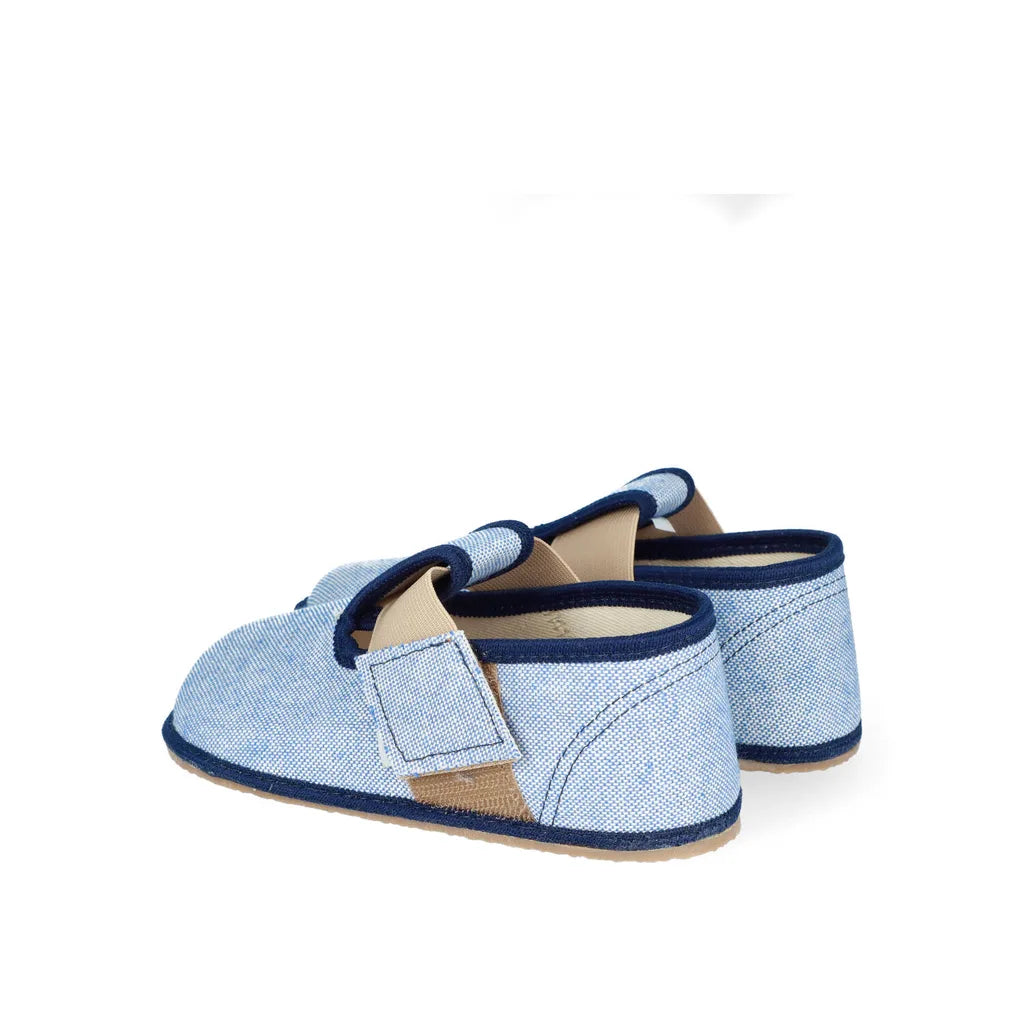 PEGRES SLIPPERS Textile Blue