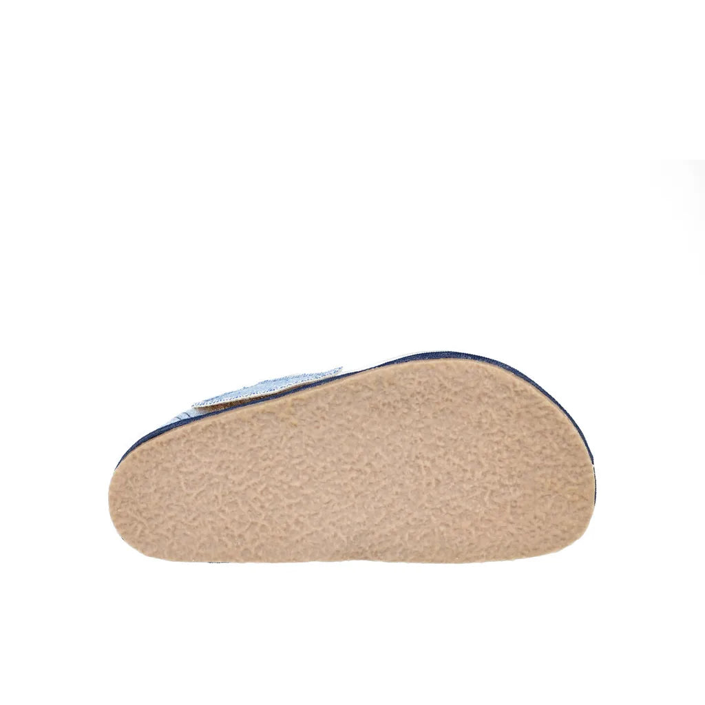 PEGRES SLIPPERS Textile Blue