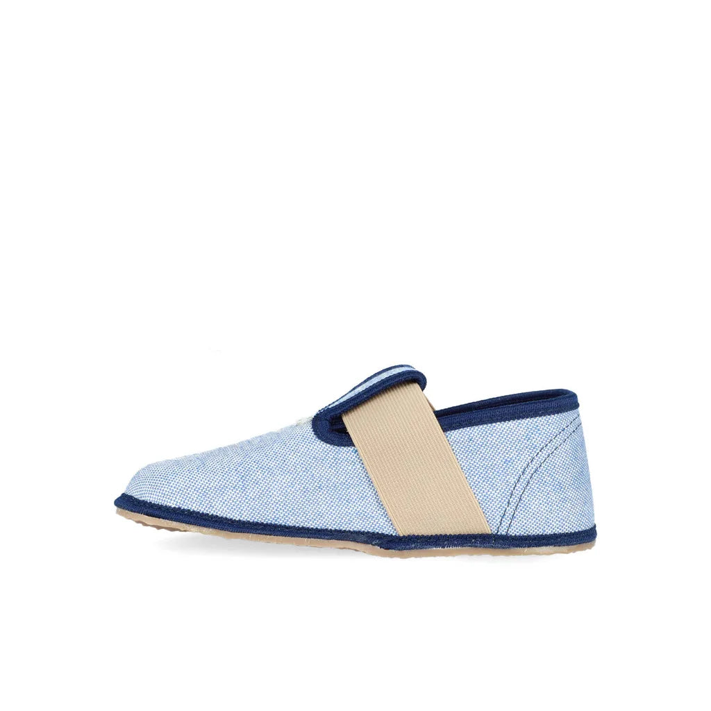 PEGRES SLIPPERS Textile Blue