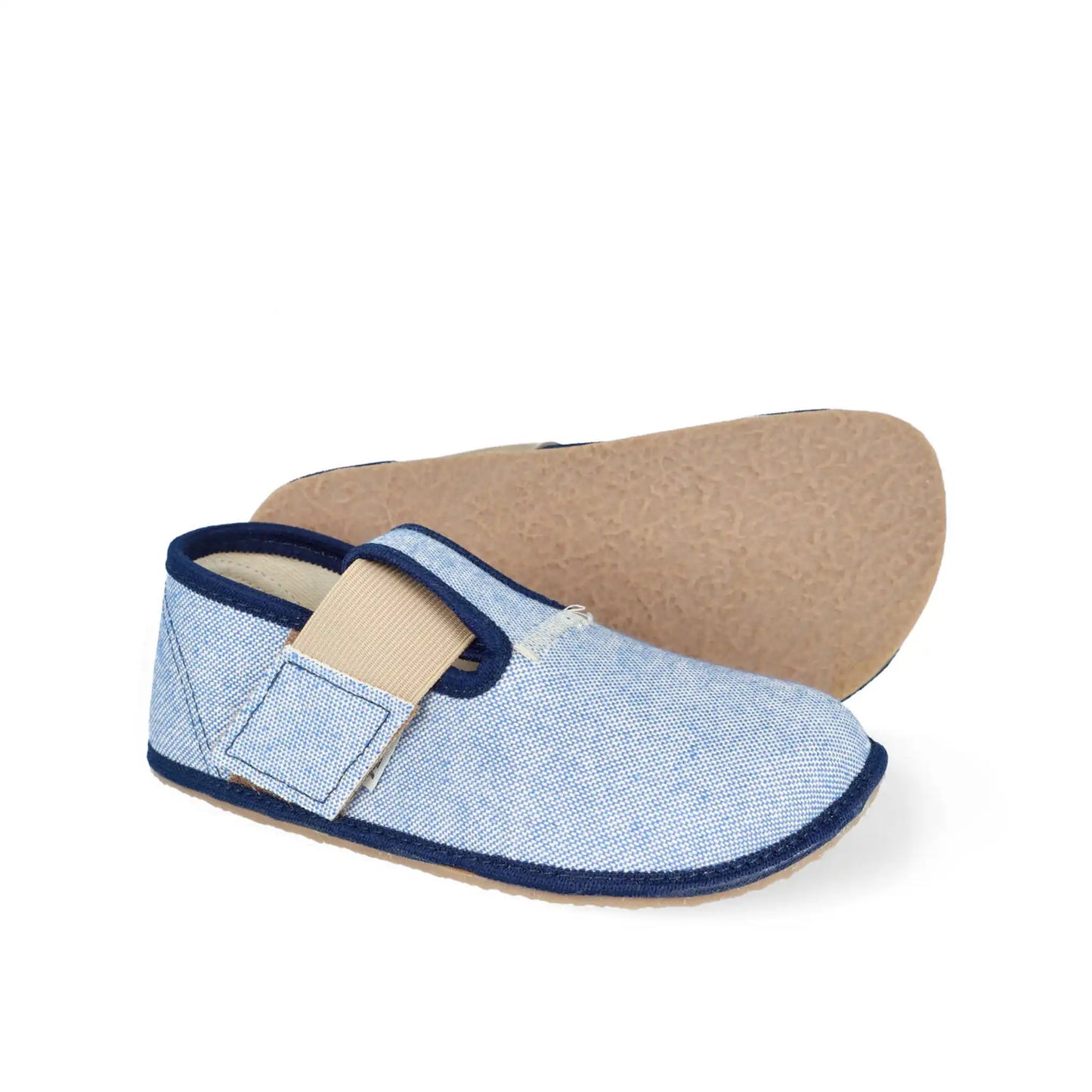PEGRES SLIPPERS Textile Blue