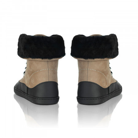 LYNX Taupe barefoot winter boots