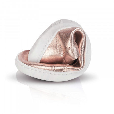 FEELIN Uni Rose Gold Leather barefoot sneakers