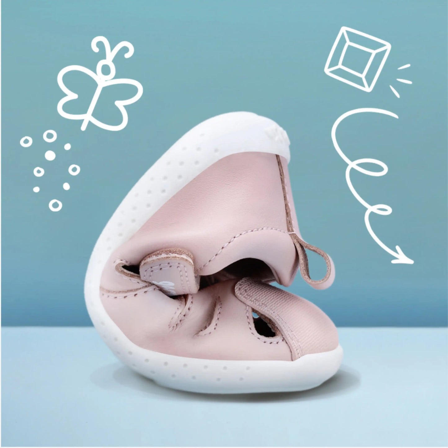 GARVALIN Soft Leather Sandals Pink
