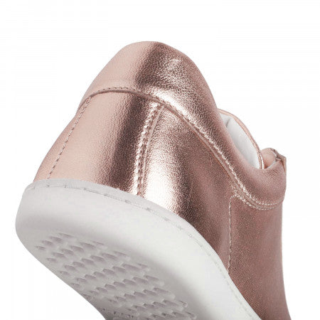 FEELIN Uni Rose Gold Leather barefoot sneakers