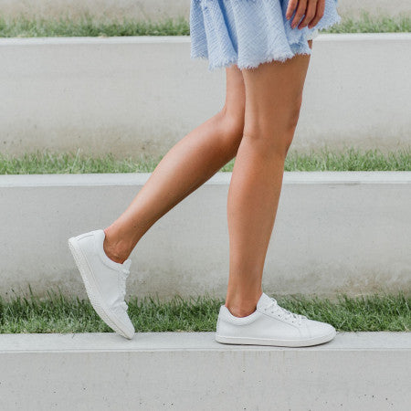 FEELIN Uni White Leather barefoot sneakers