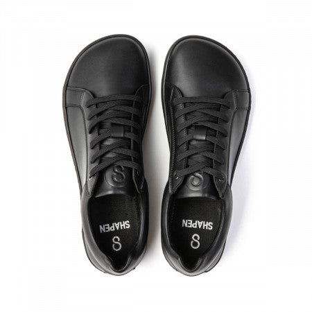 FEELIN Uni Black Leather barefoot sneakers