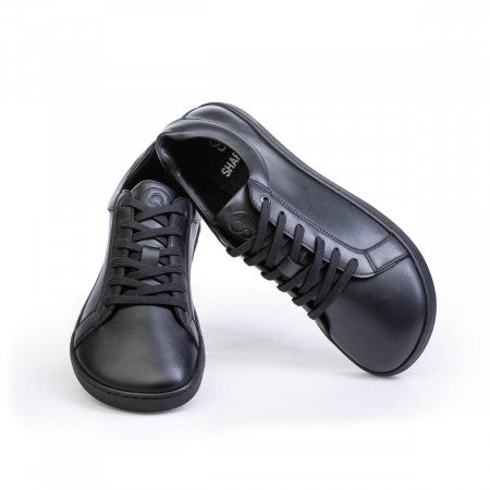 FEELIN Uni Black Leather barefoot sneakers
