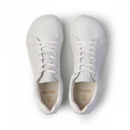 FEELIN Uni White Leather barefoot sneakers