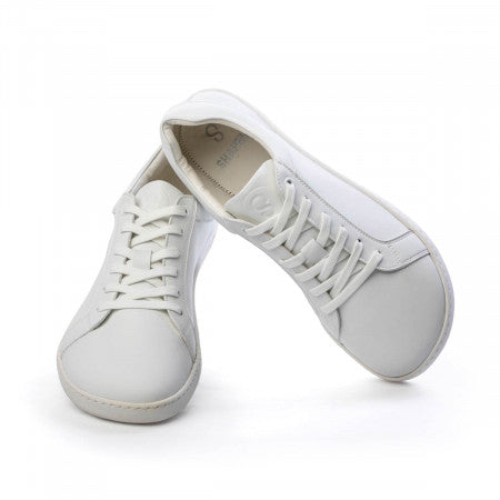 FEELIN Uni White Leather barefoot sneakers