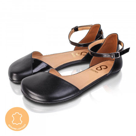 POPPY Black Barefoot Sandals