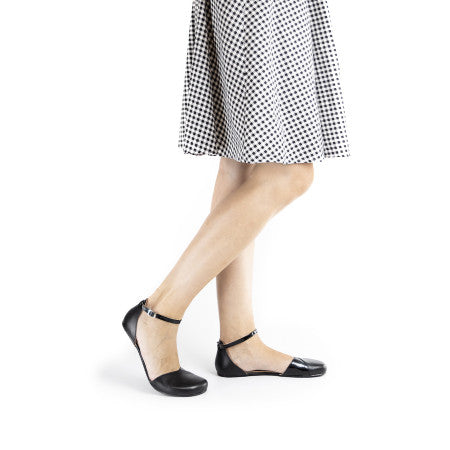 POPPY Black Barefoot Sandals