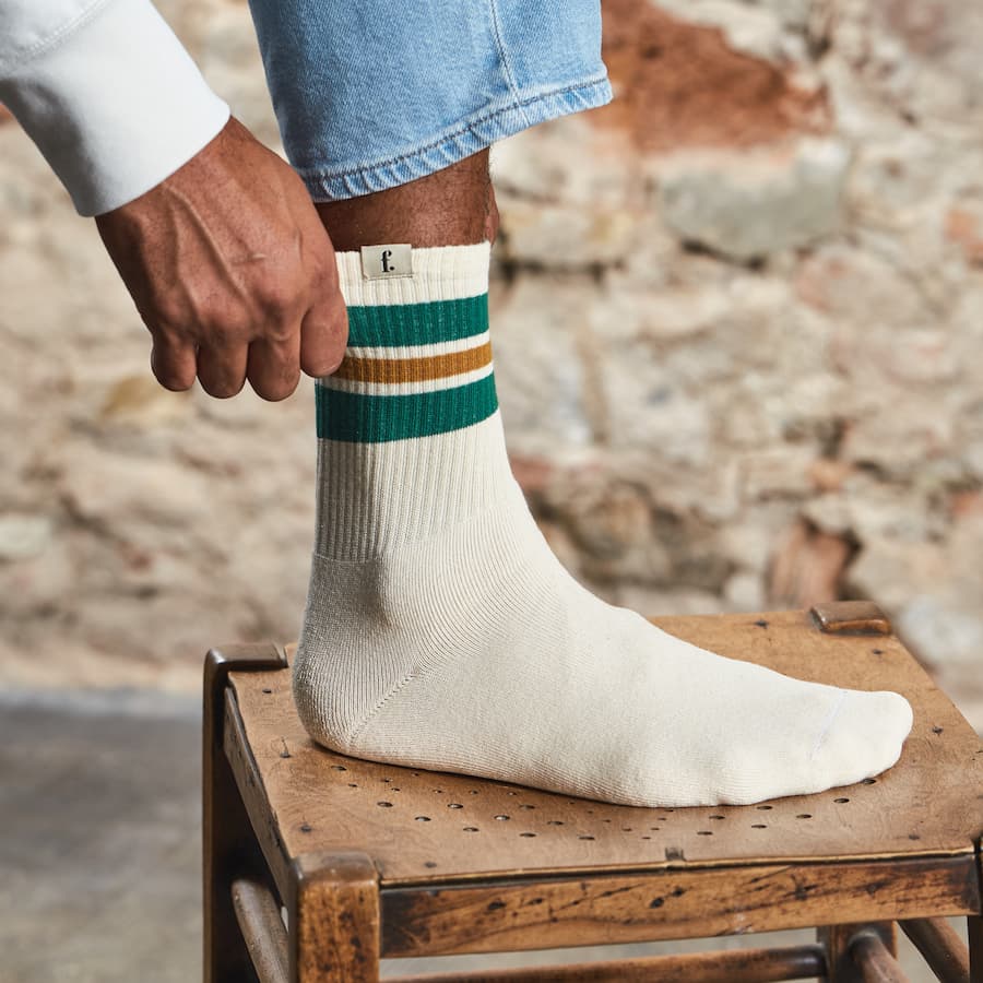 FLEETERS Sport Barefoot socks Green & Brown