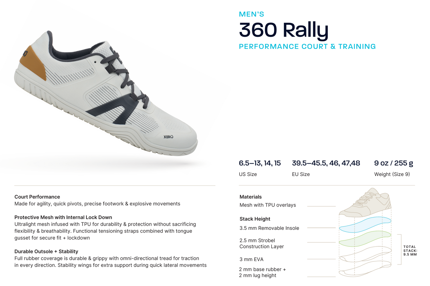 XERO SHOE 360 Rally Men