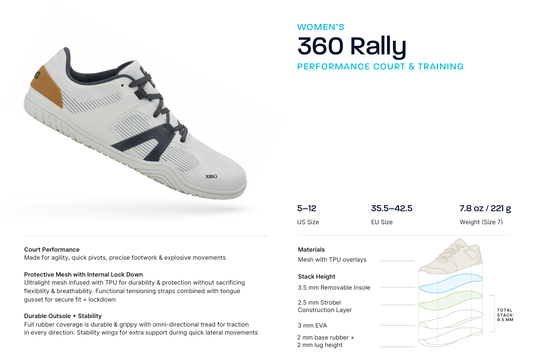 XERO SHOES 360 Rally Women