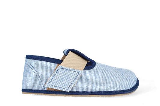 PEGRES Slipers Textile Blue