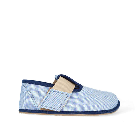 PEGRES SLIPPERS Textile Blue