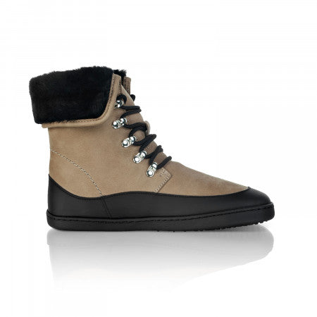 LYNX Taupe barefoot winter boots