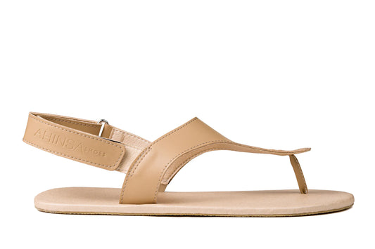 Ahinsa Simple Beige sandals