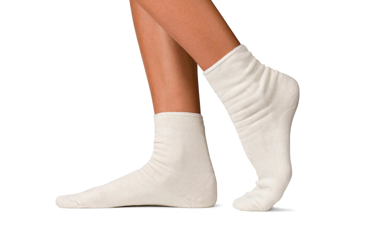 Winter Barefoot Bamboo socks White